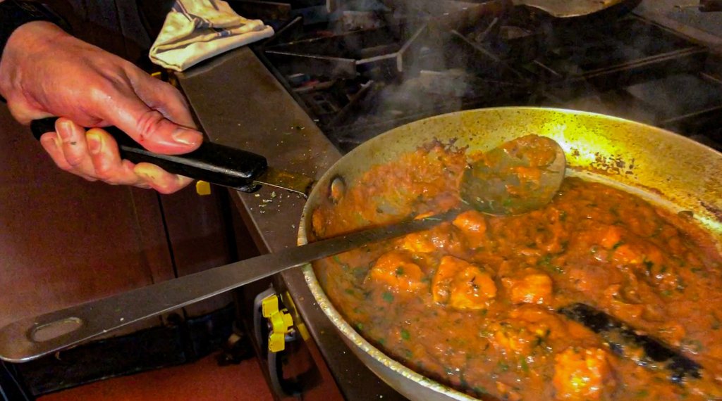 Me Cooking Curry at Cheddar Cottage